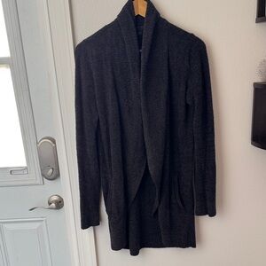 • Barefoot Dreams • NWOT Cozychic Lite Circle Cardigan Charcoal